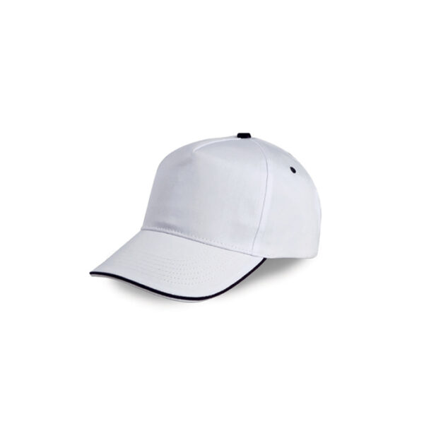 Cappello baseball bianco inserto blu navy