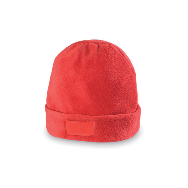 cappello pile rosso