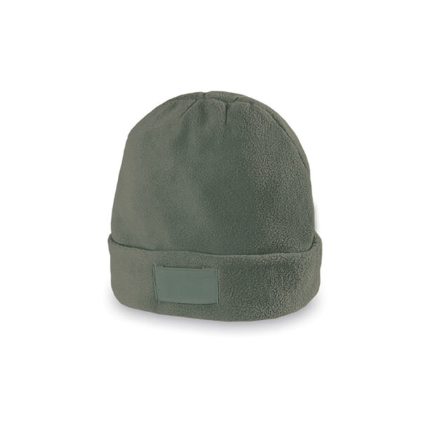 cappello pile verde militare