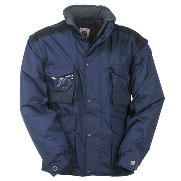 giubbotto poliestere blu navy