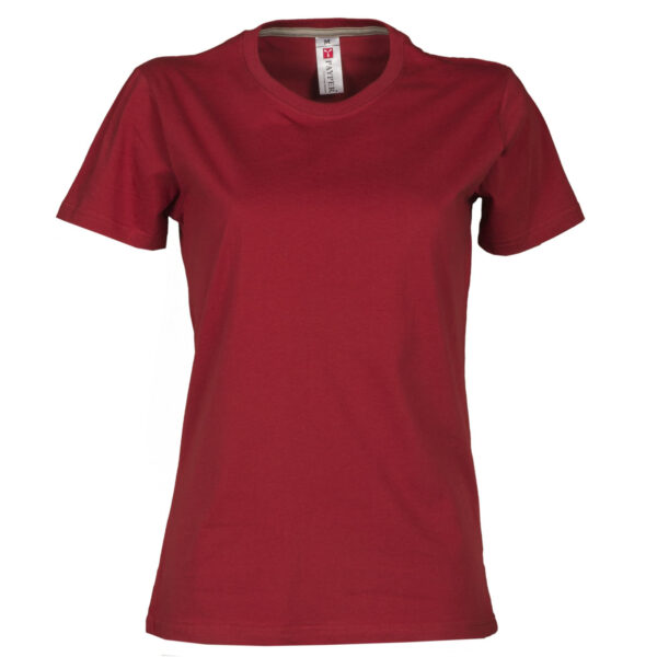 t shirt manica corta bordeaux