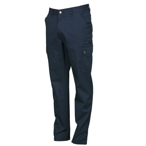 Pantalone uomo multitasche blu navy