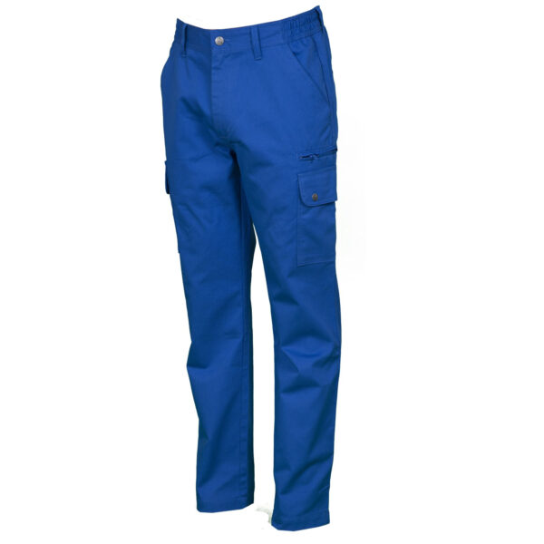 Pantalone uomo multitasche blu royal