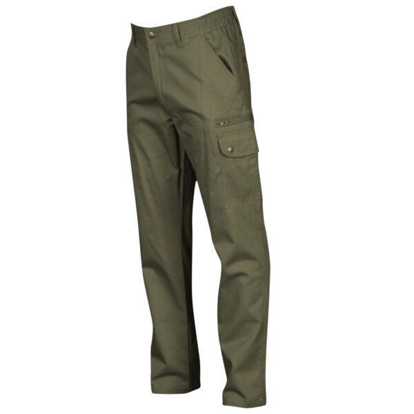 Pantalone uomo multitasche verde militare