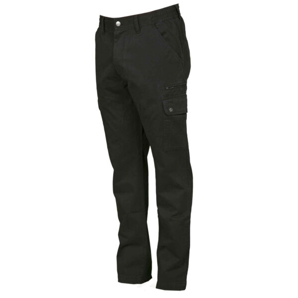 Pantalone nero invernale con tasca