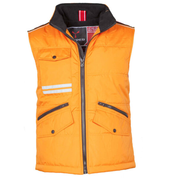 gilet unisex imbottito poliestere arancione