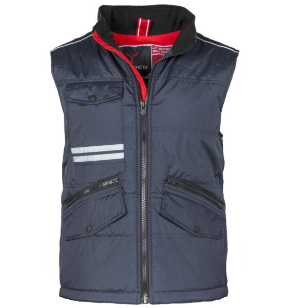 gilet unisex imbottito poliestere blu navy