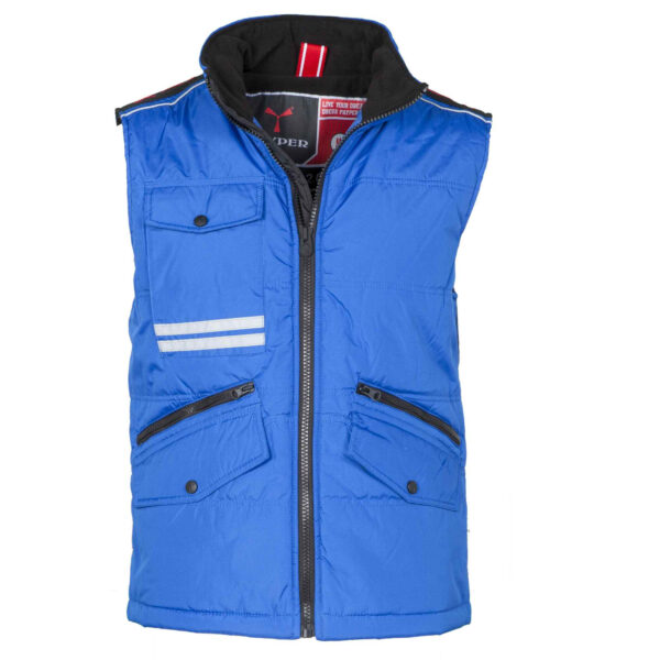 gilet unisex imbottito poliestere blu royal