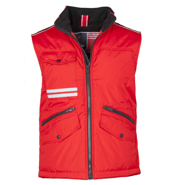 gilet unisex imbottito poliestere rosso